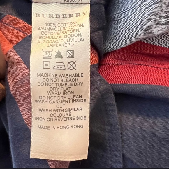 AUTHENTIC BURBERRY Brit Plaid Button-down Shirt - Picture 4 of 7